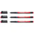 Lot de 3 marqueurs permanents - EDDING - Pointe fine 0,6 mm - Rouge