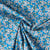 Tissu Coton imprimé Arty Fleur Fitz sur fond Bleu