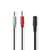Nedis Câble répartiteur audio jack spilt stéréo 20 cm 2 connecteurs d'entrée Noir