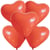5 Ballons Coeur Rouge - 26 cm