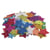 Caoutchouc mousse Etoiles Paillettes, 2+, autocollant, 100 pces