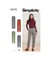 Patron Simplicity 9376 - Pantalon à enfiler pour femme 34 au 52 FR taille n°FR 34-42