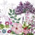 Lot de 4 serviettes en papier découpage collage 33 cm MELANGE DE FLEURS FL 501