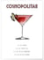 Affiche Cocktail Cosmopolitan | A3 : 29,7x42cm