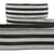 Film 20m Elastique bandes métallisé Noir/argent 40mm