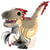 Eugy 3D Modèle: PRÉHISTOIRE  / RAPTOR 8,3x3,7x6,8cm, en carton, en boîte, 6+