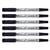 Lot de 6 marqueurs double pointe fine et moyenne - PILOT - Noir