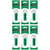 Lot de 6 recharges pour marqueur V BOARD MASTER - PILOT - Vert