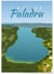 Affiche illustration Lac de Paladru | A3 : 29,7x42cm