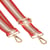 Bandoulière sangle bicolore 40x140cm rouge/or
