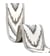 Bobine 24m galon jacquard chevrons 58mm noir