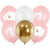 Bouquet 6 Ballons - 1 An Rose Pastel