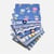 8 coupons tissu patchwork coton couture 40 x 50 cm TONS BLEU 7001