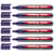 Lot de 6 marqueurs permanents EDDING 300, pointe ronde 1,5-3 mm, violet
