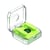 Ecouteurs Bluetooth Blancs Qualité HIFI Affichage Digital Contrôle Tactile Vert YONIS