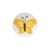 Bouton culot papillon 15mm (mimosa)