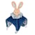 Doudou Boule Lapin bleu - Doudou et Compagnie