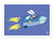 Affiche 50 x 70 cm -  Super Rabbit Rocket - Simon Super Rabbit
