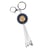 YELLO KOKO Câble USB 3-en-1 Micro-USB / USB-C / Lightning design Porte-Clés Lion Blanc