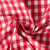 Tissu toile de Coton enduit Carreaux Rouge sur fond Blanc