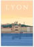 Affiche ville Lyon 4 | A3 : 29,7x42cm