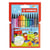 Lot de 10 étuis de 12 feutres de dessin pointe ogive moyenne 1 mm - STABILO - PEN 68 MINI