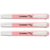 Lot de 3 surligneurs de poche pointe biseautée 1-4 mm - STABILO - Rose - Swing Cool Pastel Edition
