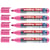 Lot de 5 marqueurs pour tableaux blancs - EDDING - 360 Rose - Pointe ronde 1,5-3 mm