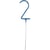 Cierge Magique Bleu 17cm - Chiffre 2