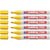 Lot de 6 Marqueurs Peinture Brillante 750 Jaune Pointe Ronde 2-4 mm EDDING