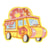 Ecusson thermocollant food truck donuts 4cm x 3,5cm