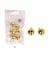 Grelots laiton 18 mm - sachet de 6 - coloris or ou argent or