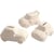 Tirelires voitures, H : 5,5 cm, L : 12,5 cm, L : 7,8 cm, blanc, 12 pièces/ 1 Pq.