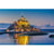 Tableau mural encadré Crépuscule Mont St-Michel  65x97 cm