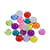 40 PERLES STRASS cabochon ROND a coller acrylique multicolore 8 mm - creation bijoux perles