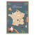 Tableau mural encadré fromages de France 65x97 cm