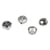 Clochettes en métal, 1,5cm assorti, brillant et mat, Boîte 27pces, argent