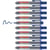 Marqueur tableau blanc rétractable EDDING - Pointe ronde 1,5-3 mm - Bleu - Lot de 10