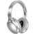 Casque Audio Bluetooth Rétro Sans Fil Léger Confortable Longue Autonomie Argent YONIS