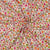 Tissu Jersey Coton imprimé Petites fleurs multicolores sur fond Ecru