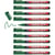 Lot de 10 marqueurs permanents pointe fine 1 mm - EDDING - Vert - 370