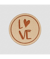 Étiquettes rondes "Love" Prym – Ø 25 mm - Prym – PVC souple – étiquettes décoratives pour couture et DIY Or