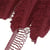 Planchette 25m Frange déco non lavable Bordeaux 32mm