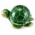 Tirelire tortue en résine verte