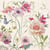Lot de 4 serviettes en papier découpage collage 33 cm FLEUR ET PAPILLON FL 1013