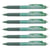Lot de 6 Stylos Roller Rétractables Frixion Ball Clicker Pointe Fine Vert