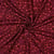 Tissu Viscose imprimé Irina fleurs Fuschia et Corail sur fond Bordeaux