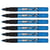 Lot de 6 marqueurs permanents pointe ogive 2 mm - PENTEL - MMP20 PAINT MARKER - Bleu