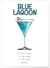 Affiche Cocktail Blue Lagoon | A3 : 29,7x42cm