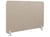 Séparateur de Bureau Beige Panneau Synthétique Tissu 120 x 50 cm Écran Acoustique Pinces de Fixation Modulaires Bureau à Domicile
